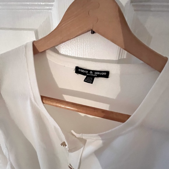 Cream button up sweater - Picture 3 of 3